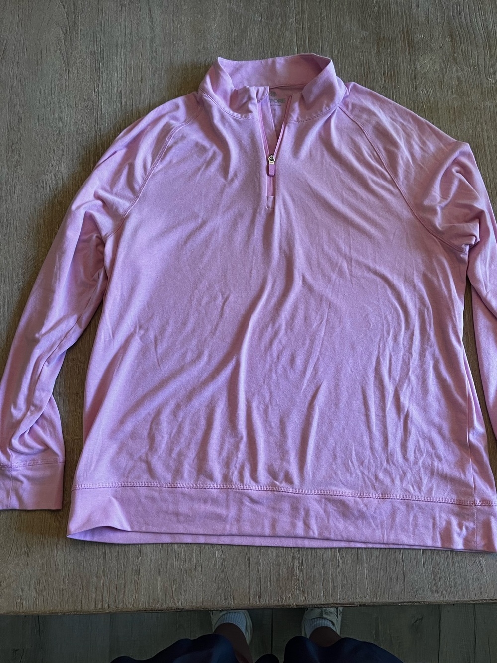 G/FORE Men's Light Pink Half-Zip Sweater